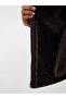 Lcwaikiki Classic Fur Collar Women's Leather-Look Coat - 4