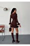 Piped Dress Made of Scuba Fabric - 4