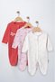 Baby Patterned Seasonal Cotton Newborn 3-6-9 Months 3-Piece Outfit Jumpsuit Set Sleeping Bag - 2