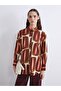 Lcw Modest Pattern Satin Women's Shirt Tunic