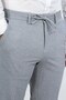 Lightly Textured Self-Tie Gray Jogger Single Pants - 3