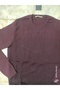 Yamak Knitwear Steel Knit Wool O-Neck Sweater - 4