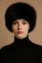 Women's Black Color Winter Faux Fur Plush Russian Ushanka Hat - 5