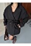 Trench Coat with Belt and Sash, Buttoned Stylish Comfortable Everyday Outfit, Spring Autumn Trench Coat - 3