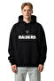 Nfl Raiders Black Oversize Hooded Sweatshirt