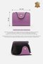 Unisex Kartell Genuine Leather Compact Accordion Card Holder Purple - 6