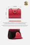 Unisex Kartell Genuine Leather Compact Accordion Card Holder Red - 7