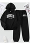 Women's New York Printed Crew Neck Sweatshirt and Jogger Sweatpants - Top and Bottom Set - 2