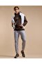 Color Block Hoodie with Long Sleeves - 2