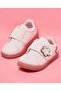 White GIrl Appliqued Velcro Shoes - 5