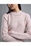 Embellished Sweater with Crew Neck and Long Sleeves - 5