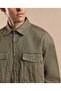 Solid Cargo Pants with Button Closure - 5