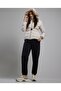 Quilted Hooded Puffer Jacket with Zipper Closure - 3
