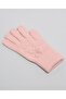 Dusty Pink Women's Knitted Winter Gloves - 2