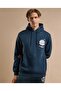 Printed Hoodie with Long Sleeves - 2