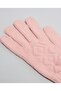 Dusty Pink Women's Knitted Winter Gloves - 3