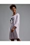 Appliqued Nightdress with Long Sleeves - 3