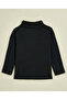 Solid T-Shirt with Turtleneck and Long Sleeves - 2