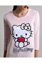 قميص نوم بطبعة هالو كيتي بأكمام طويلة - 5