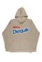 Lenithra Need to Diequik Back Printed Unisex Oversize Beige Hoodie - 3
