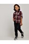 Plaid Shirt with Classic Collar and Long Sleeves