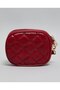 Burgundy Women's Quilted Coin Purse - 3