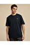 Logo Detail Active T-Shirt with Crew Neck and Short Sleeves