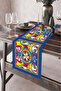 40X140Cm Woven Stain Resistant Printed Thai Feather Fabric Table Cloth Decorative Runner Washable - 4