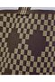حقيبة كتف نسائية منقوشة باللون البني - 4
