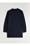 Crew Neck Oversize Women's Sweatshirt Tunic - 6