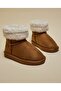 Brown GIrl Fur Detail Winter Boots - 4