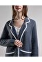 Anthra Melange Women's Contrast Trim Shrug - 5
