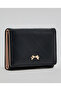 Black Women's Textured Tri-Fold Wallet - 2