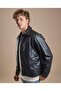 Solid Jacket with Zipper Closure - 3
