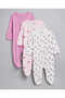 Newborns 3 Pack Footed Sleepsuits