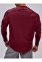 Men's Running Sports Raglan Oval Cut Long Sleeve Cotton Combed T-Shirt - 4