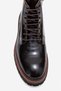 Men's Thick Sole Zippered Boots Genuine Leather Fr 541456 Brown - 2