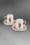 Teddy Bear Jeans Two-Person Porcelain Coffee Cup Set - 2