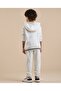 Ivory Boy's Appliqued Hooded Clothing Set - 3