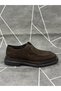 Brown Genuine Nubuck Leather Lace-Up Eva Sole Shoes - 3