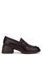 Women's Genuine Leather Brown Loafer Shoes