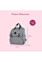 set of 3 Diaper Backpack with Changing Mat and Bottle Bag - Arrow Grey - 8