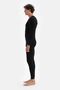 6125 Men's Long Sleeve O-Neck Thermal Top Underwear-Black - 3