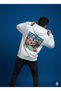 Lenithra Pop Art Muhammad Ali Back Printed Unisex Oversize White Hoodie