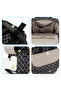 set of 3 Diaper Backpack with Changing Mat and Bottle Bag - Signature Black - 3