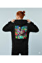 Lenithra Pop Art Muhammad Ali Back Printed Unisex Oversize Black Hoodie - 3