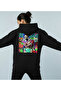 Lenithra Pop Art Muhammad Ali Back Printed Unisex Oversize Black Hoodie