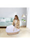 Moses Basket with Waffle Beddings and Mattress - Wooden Brown - 3
