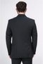Slim Fit Pointed Collar Double-Breasted Black Suit - 4