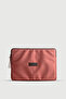 حافظة دفتر ملاحظات ضخمة من موكا باللون الأحمر العنابي
